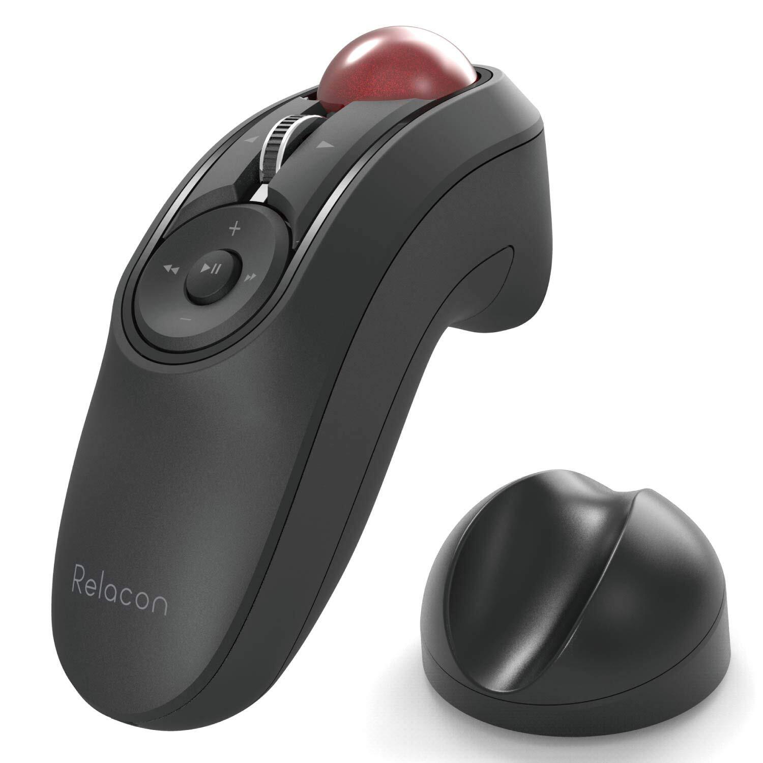 ELECOM Relacon Handheld Trackball Pointer  Ergonomic Thumb Mouse for Right or Le