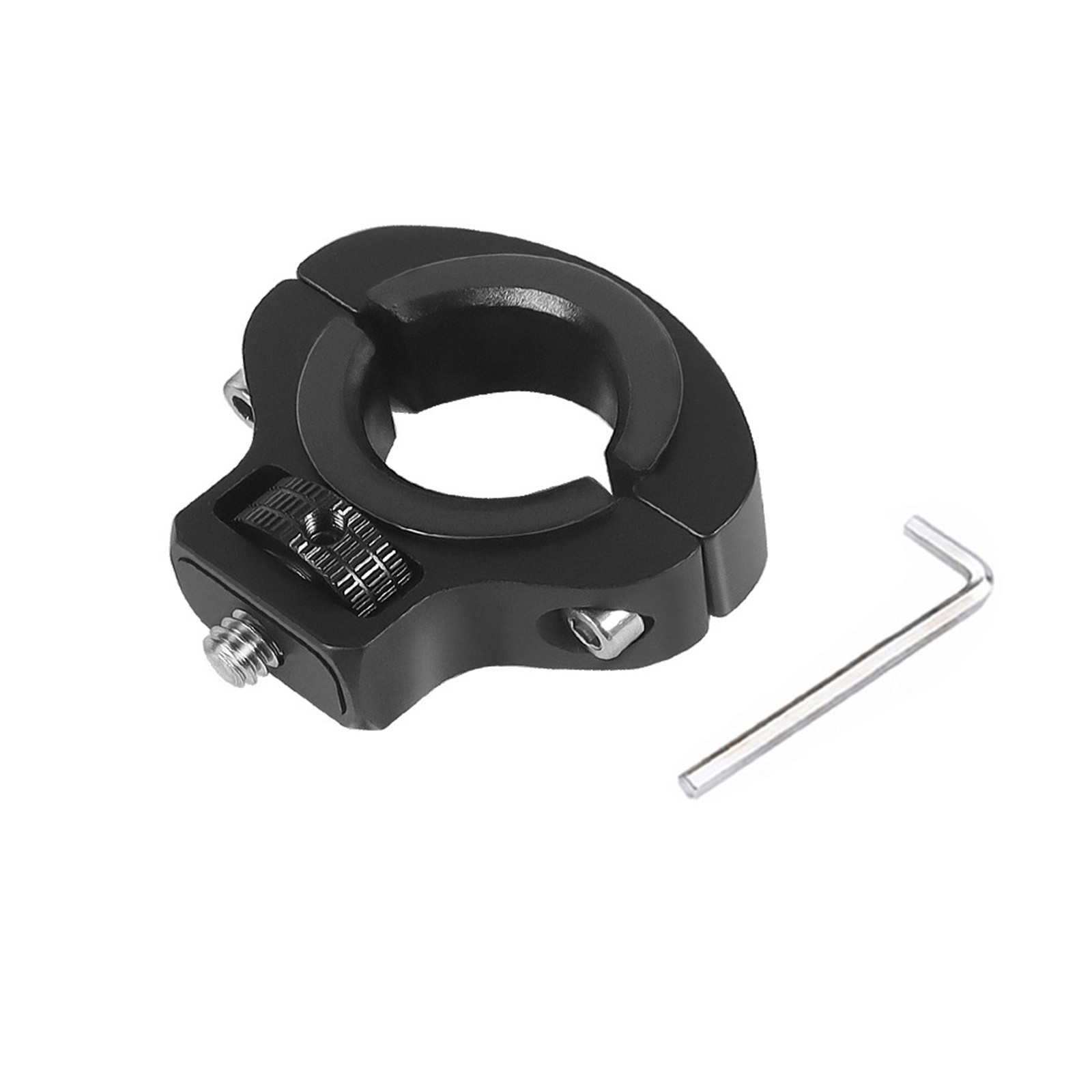Black 1/4 Screw Bike Clip For Action Camera Mobile Phone Motorcycle Holder gg