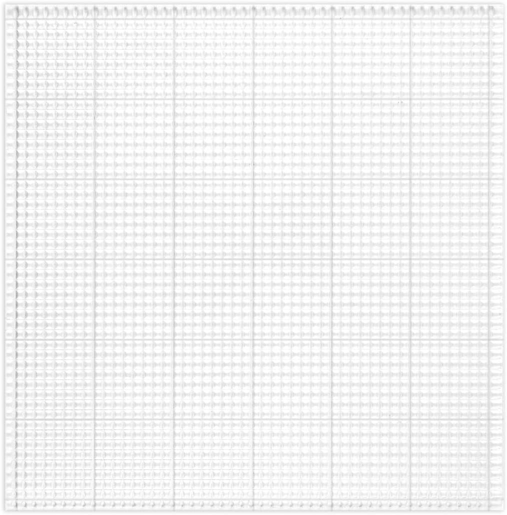 Low Tack Sticky Mat with Grid for Stamping Stenciling  Blending Masking, 6.25”X6