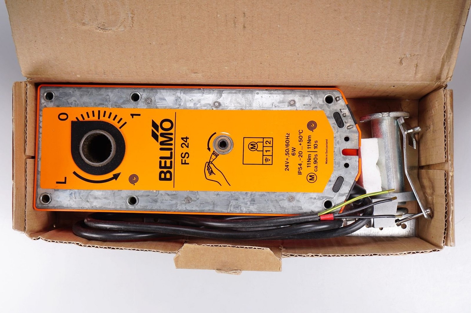 Belimo FS24 actuator bend unit 24V, FS 24 Federrückstellantrieb New