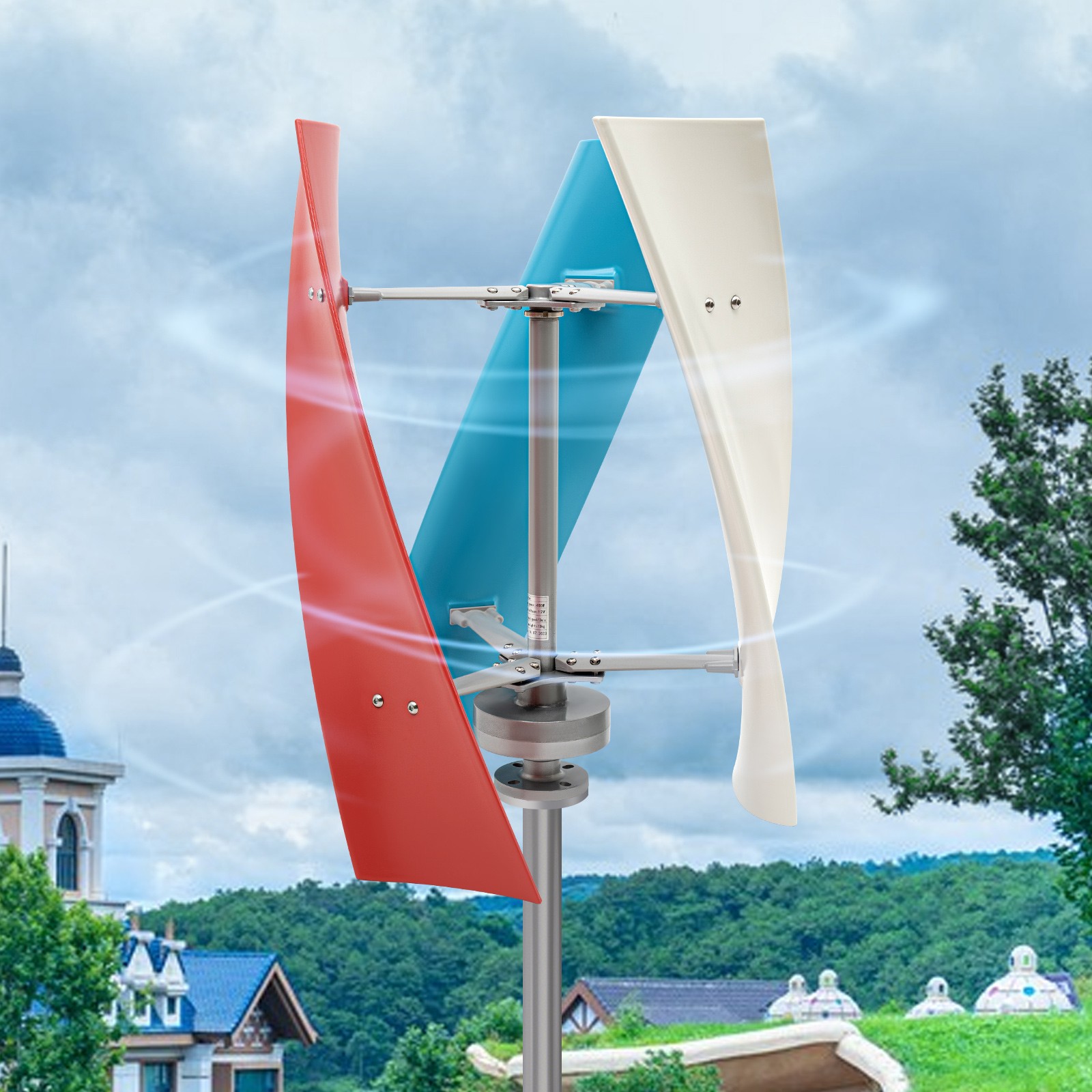 400w Helix maglev Axis Vertical Wind Turbine Wind Generator & Controller 12v DC