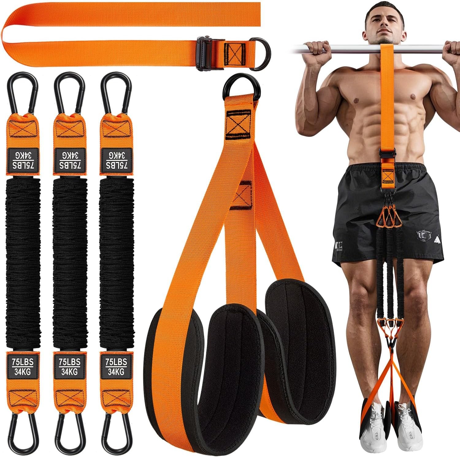 Adjustable Heavy Duty Resistance Bands for Pull Up Bar, Pull Up Assistance Bands