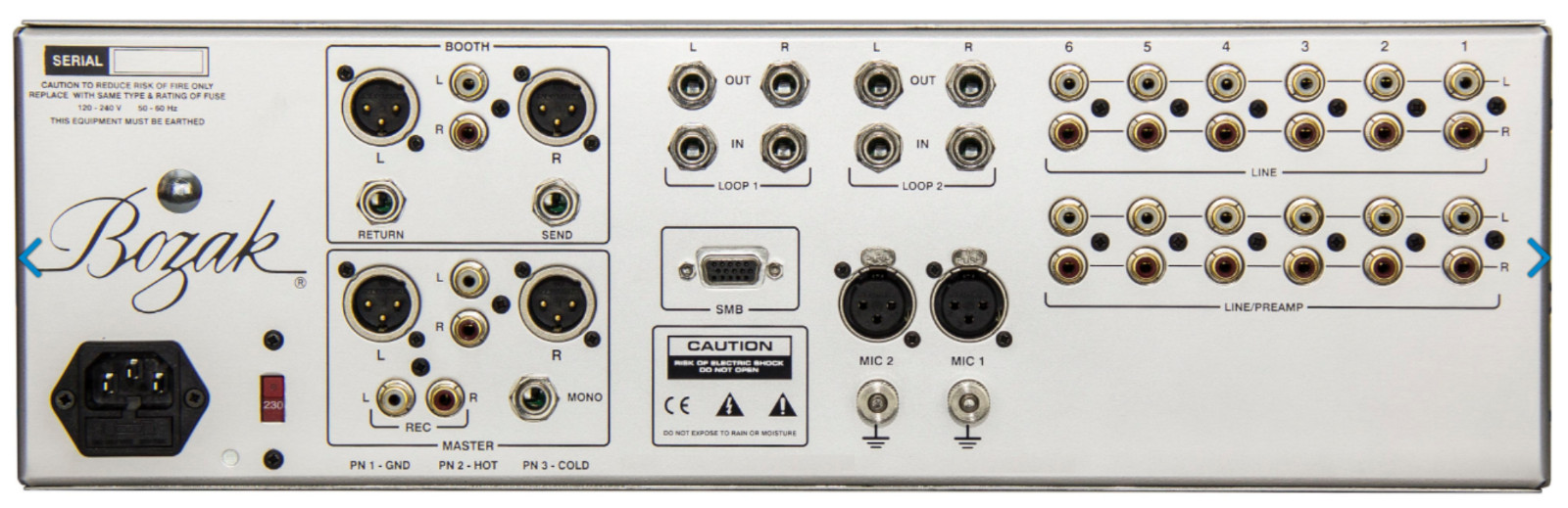 BOZAK DJ MIXER Rotary (Open Box)