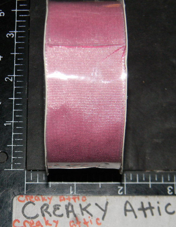 STAMPIN UP PINK PIROUETTE TWO TONE RIBBON 1 1/4 INCHES # 756 NIP
