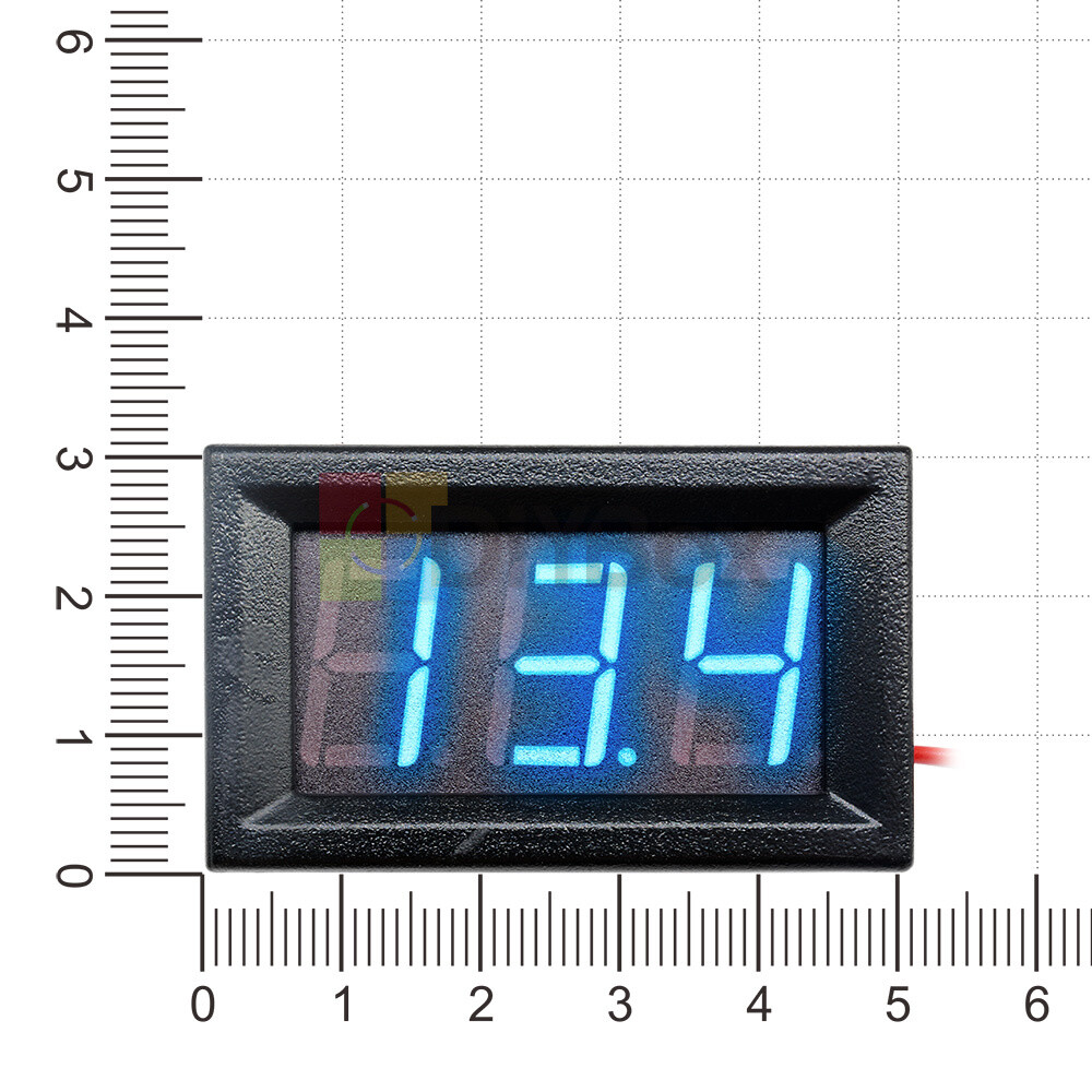 0.56" DC 5-30V Voltmeter LED Panel Digital Display Mini Volt Voltage Meter Blue