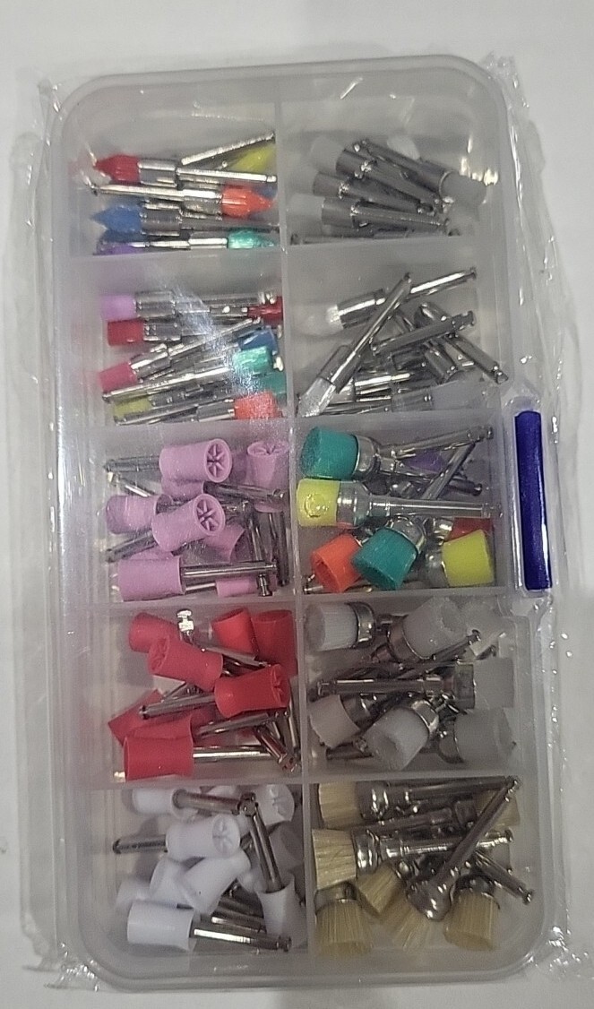 10 Type Colorful Low Speed Polishing Set 100 Pcs