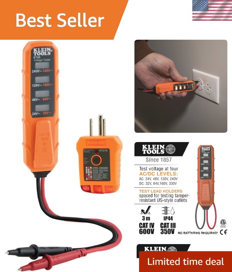 Comprehensive Electrical  Kit with GFCI and AC/DC Voltage Testing Features