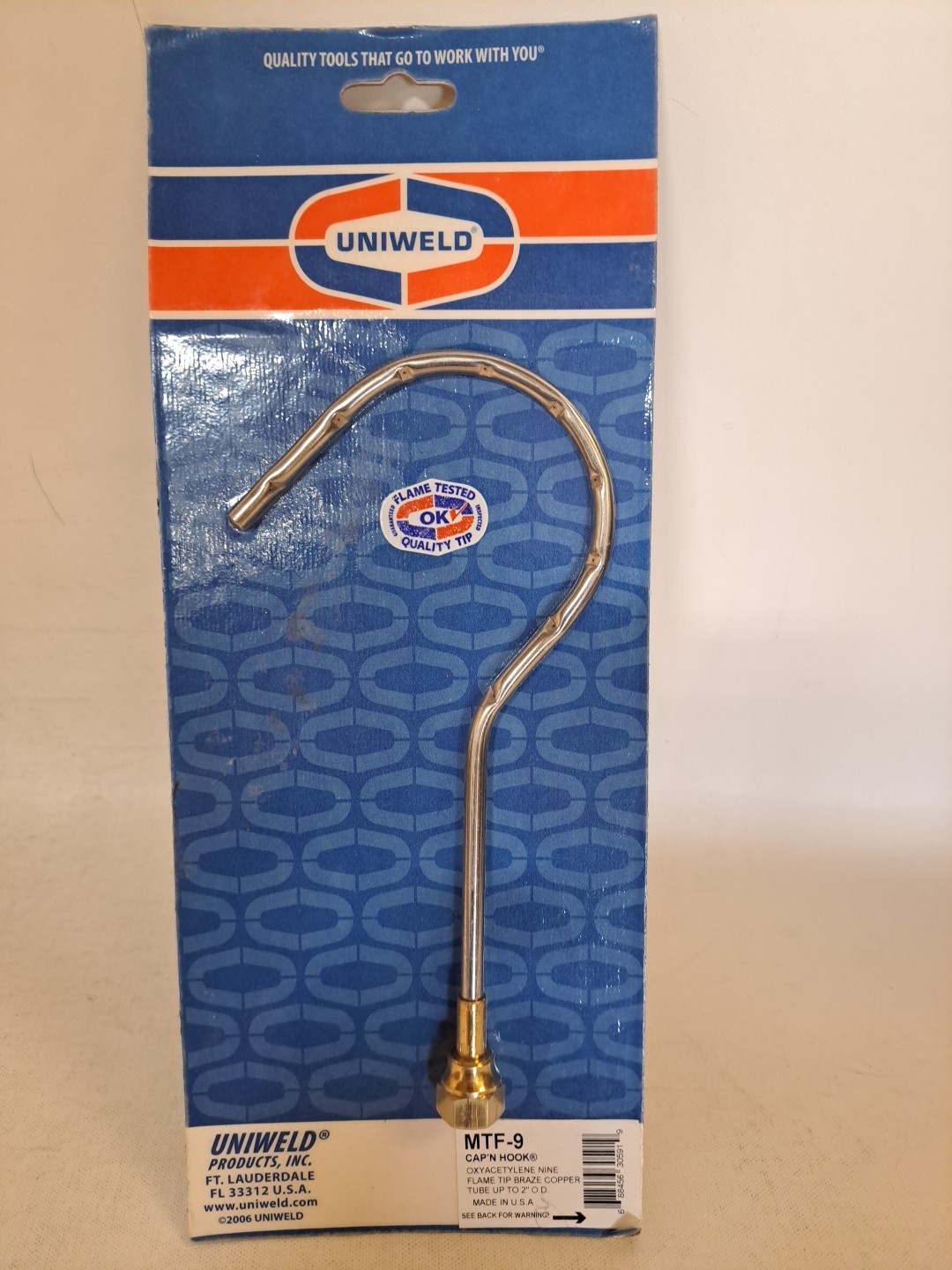 UNIWELD  MTF-9 Cap’n Hook® 9-Flame Brazing Tip  NEW