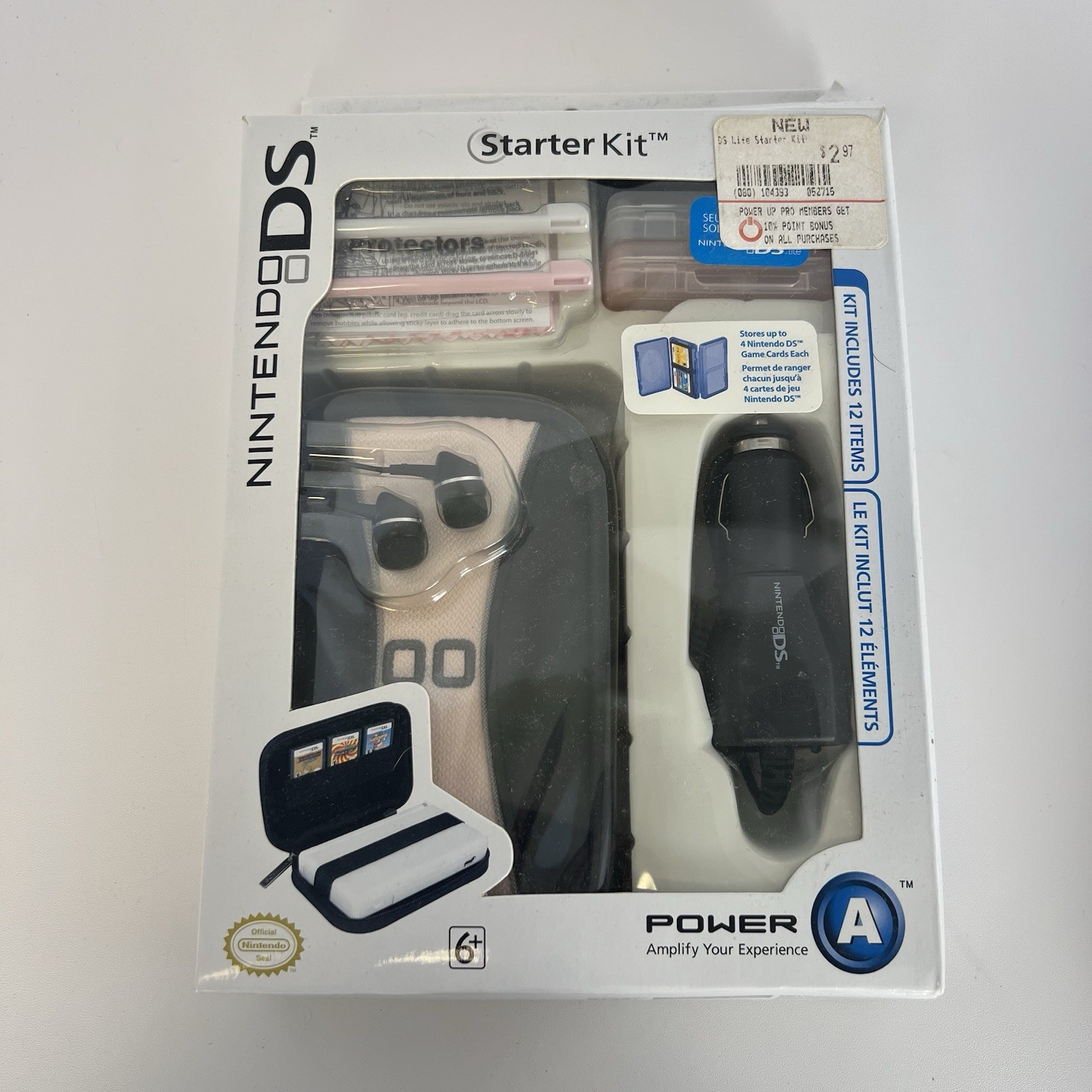 NIB NINTENDO DS GAME STARTR KIT POWER A PINK COLOR BRAND NEW SEALED