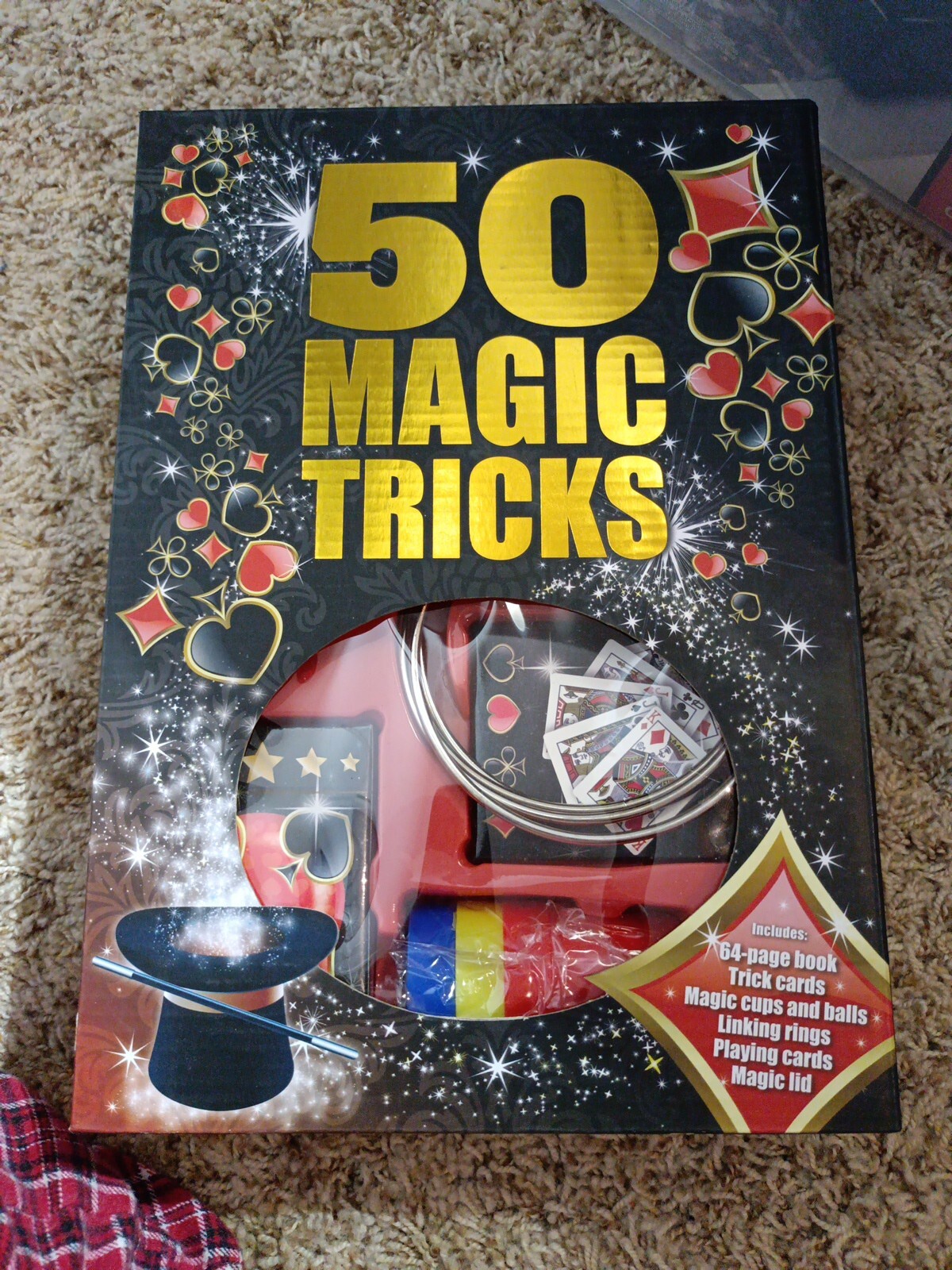 50 Magic Tricks - Igloo Books Cards Rings Cups Balls Lid NIB $29.95 8+   BB