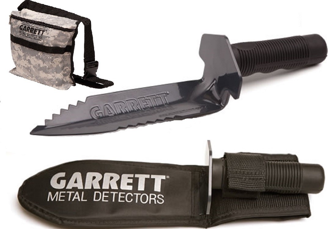 New Garrett Edge Metal Detector Digger Trowel w/ Camo Diggers Pouch