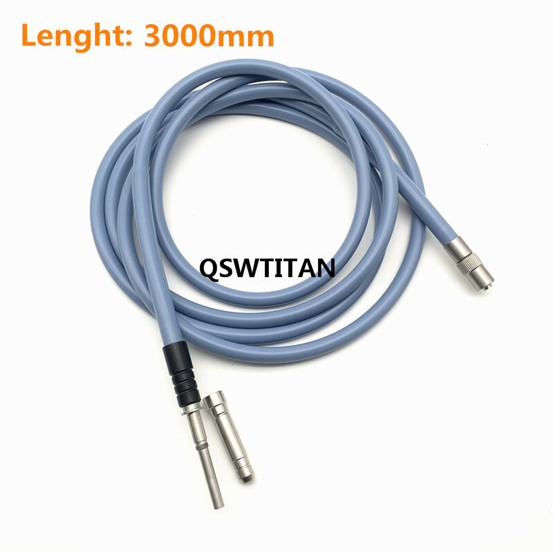 Silicone cable Endoscop Fiber 1.8m-3m Light Source Microscope Guide interface