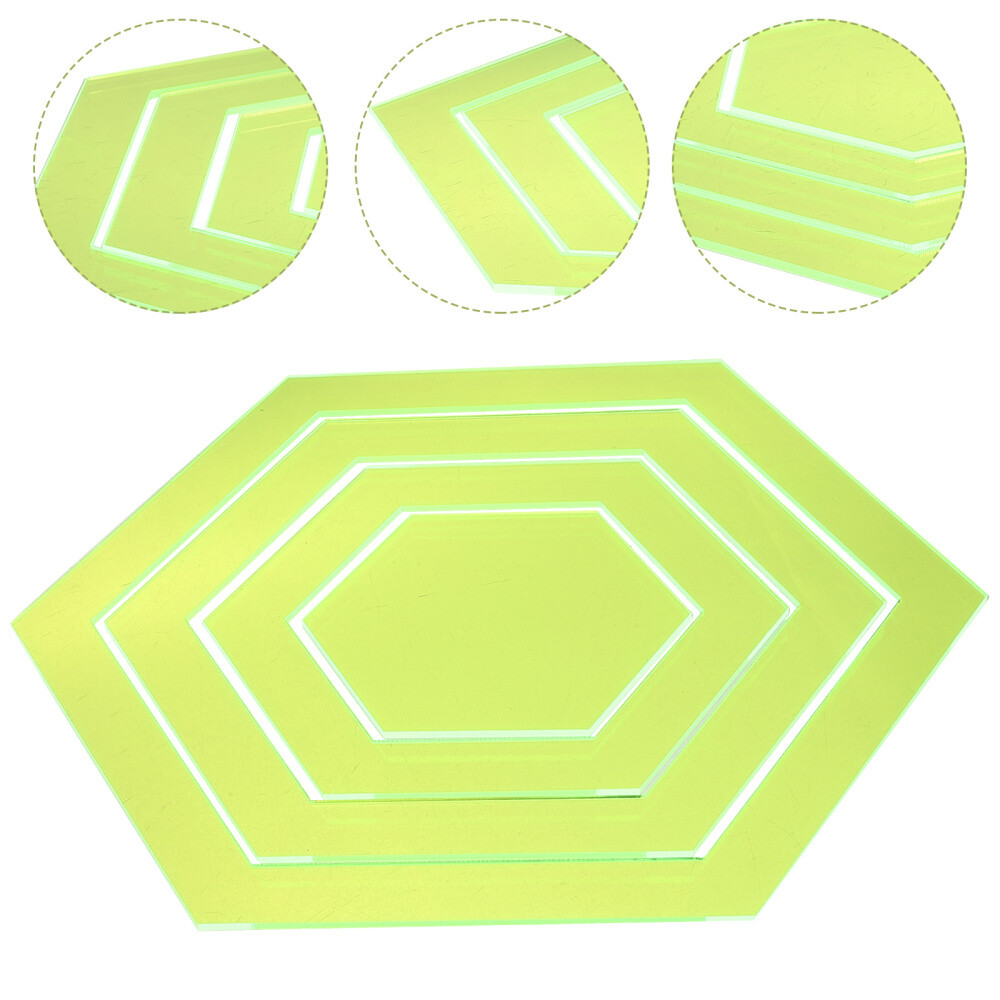 4 Pcs Quilting Rulers and Templates Octagon Nesting Hexagons for