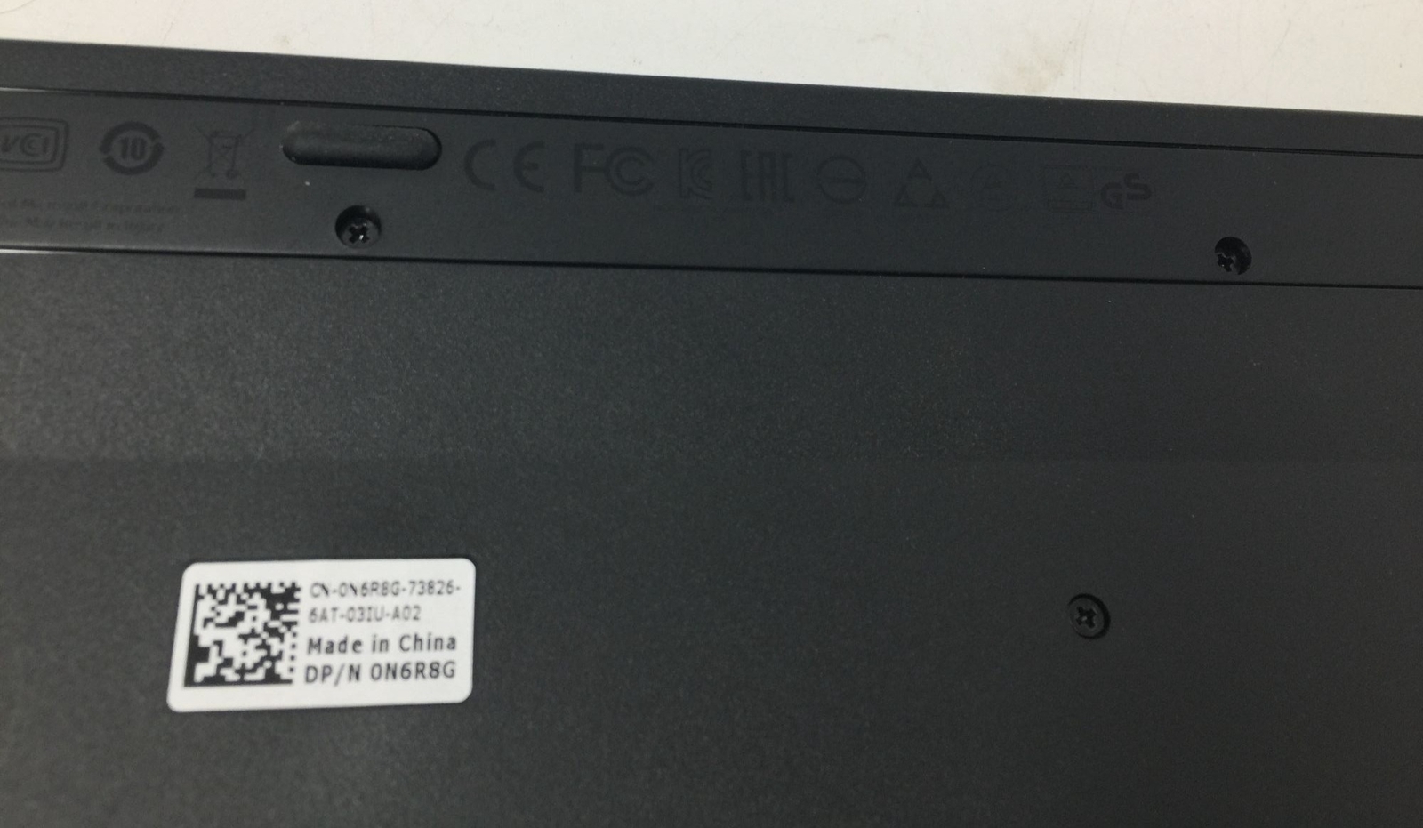 Slim Black DELL Wired Keyboard - Preowned