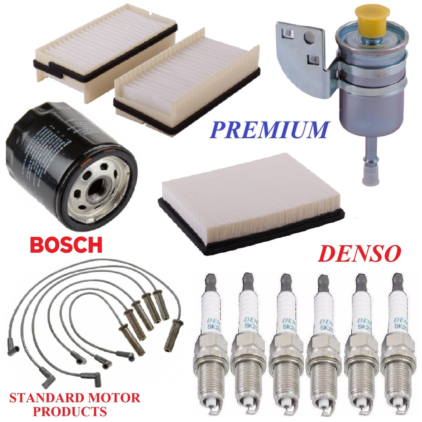 Tune Up Kit Filters Wire Spark Plugs Fit OLDSMOBILE SILHOUETTE V6 3.4L 1997-1999