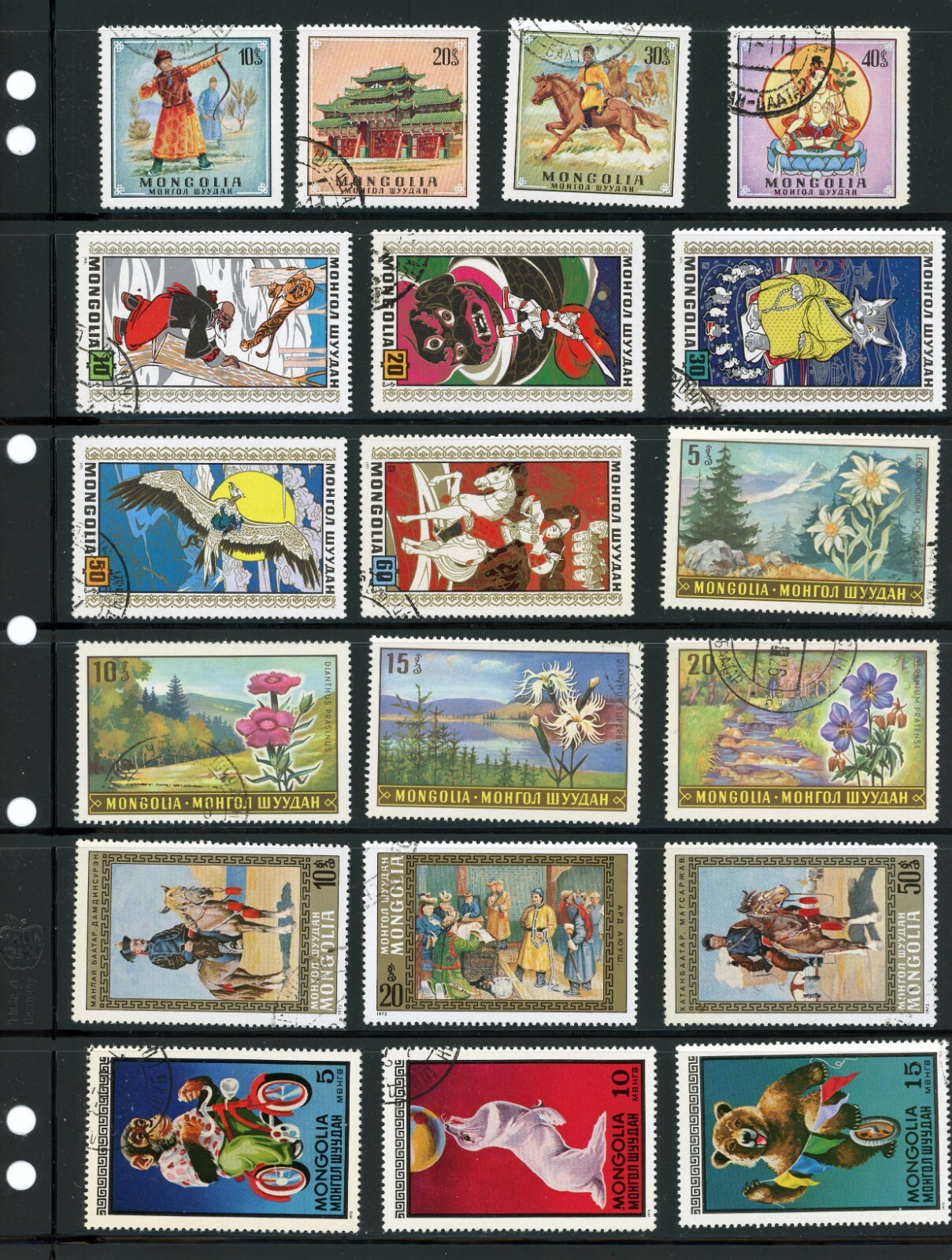 A Small Collection of Mongolia Mostly CTO Sets