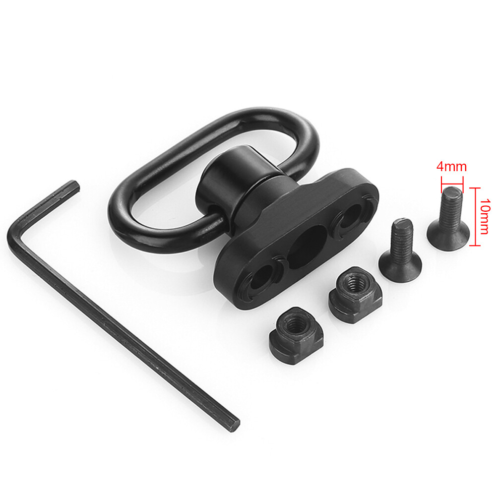 2/4Pcs M-LOK MLOK Quick Release Sling Mount Push Button QD Sling Swivel Adaptor