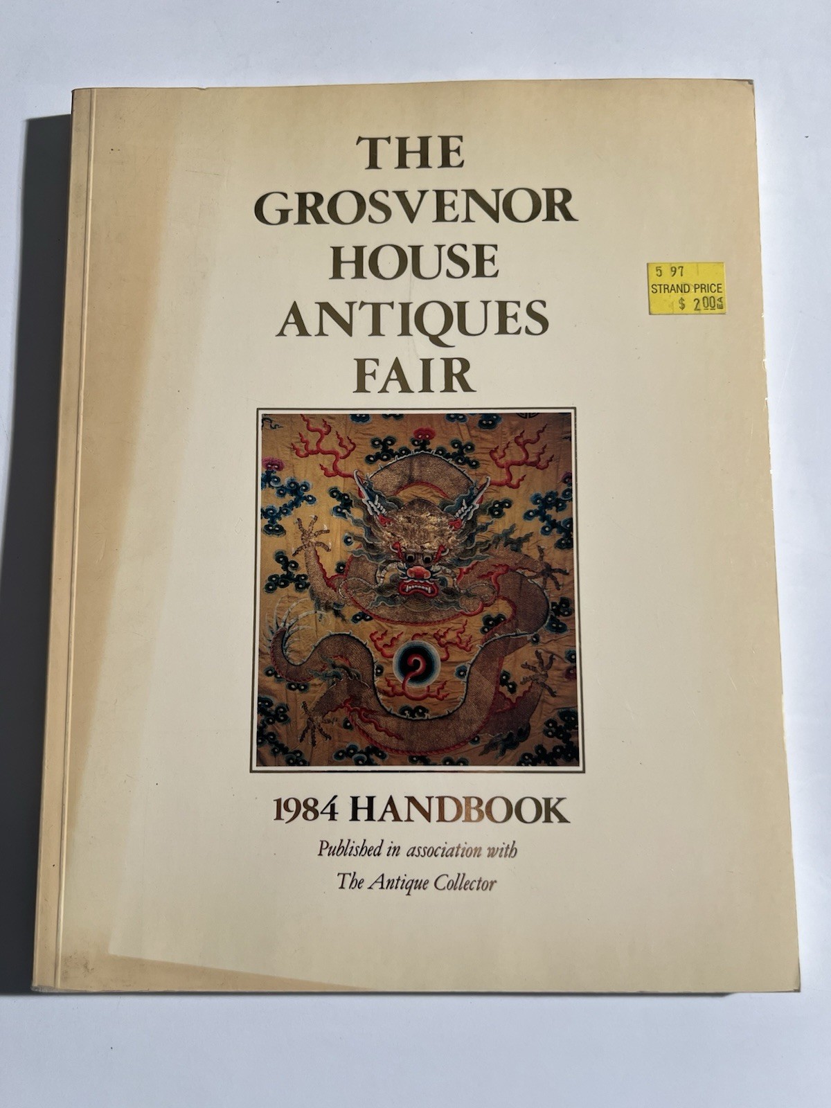 1984 Grosvenor House Antiques Fair Handbook London Catalog Vintage Art