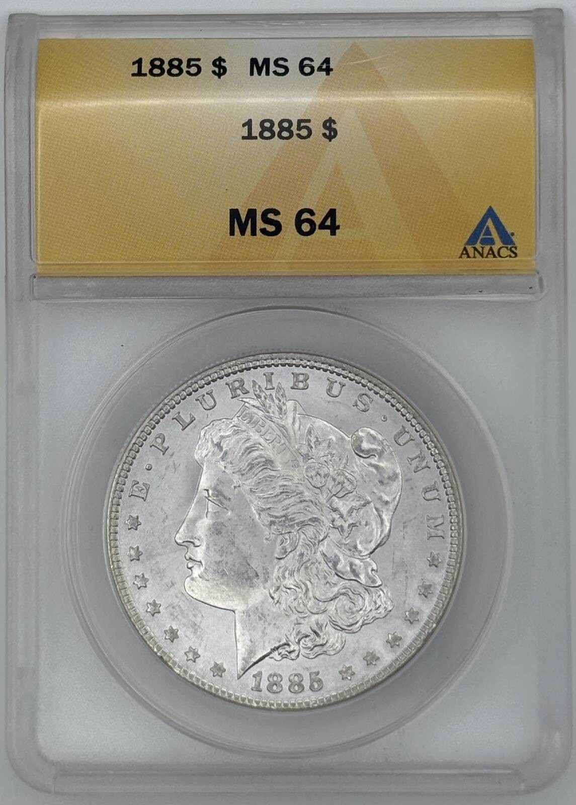 1885 Morgan Silver Dollar ANACS MS-64