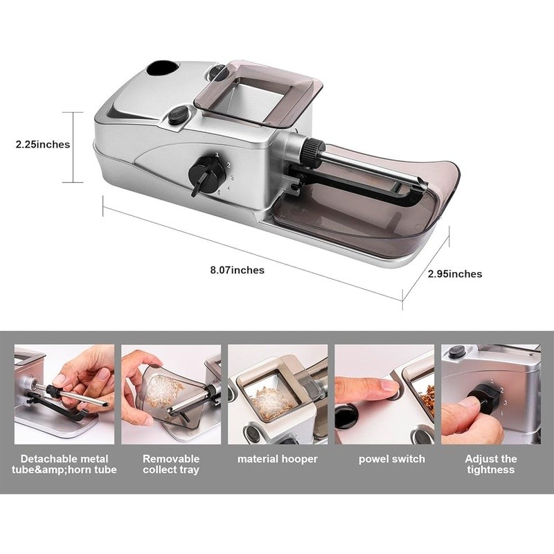 High Efficiency Cone Rolling Machine Manual Grinder Pre-Roll Storage Case Set US