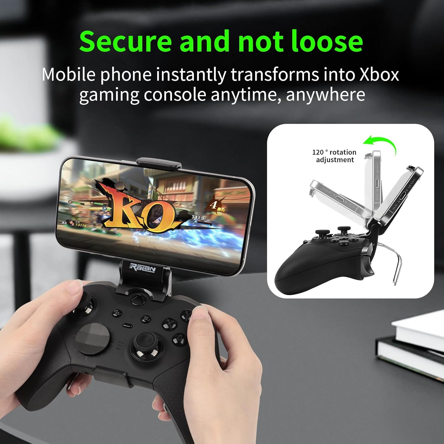 RALAN Phone Mount Holder for Xbox Elite Controller Series 2-Accessories, Adjusta