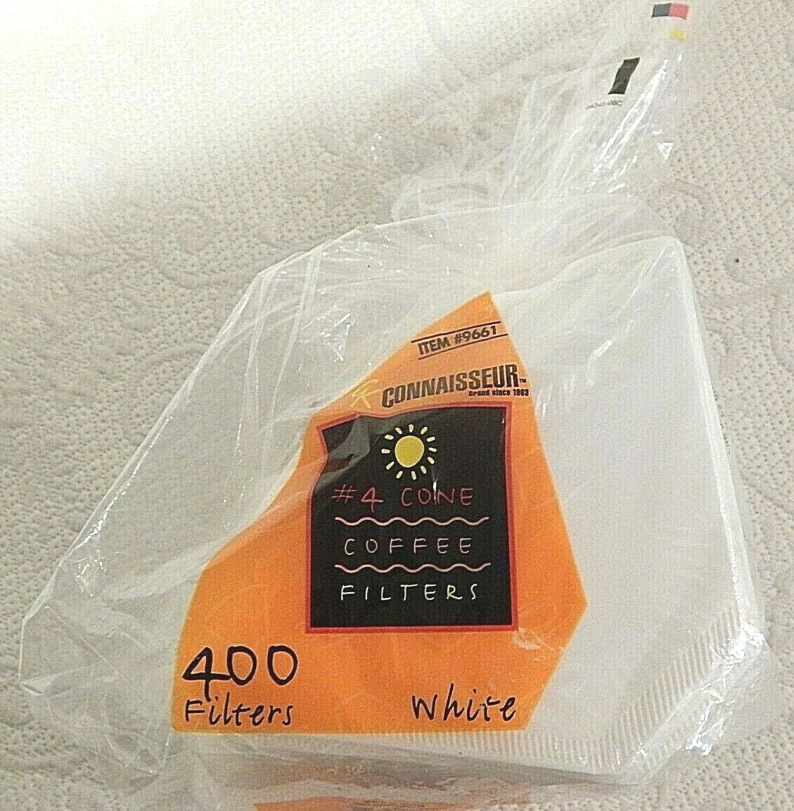 Connaisseur #4 Cone White Coffee Filters, 400 Filters
