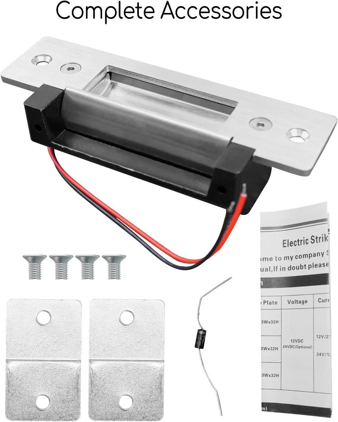 Heavy Duty Electric Strike Lock ANSI Standard Fail-Secure/Fail-Safe Adjustable F