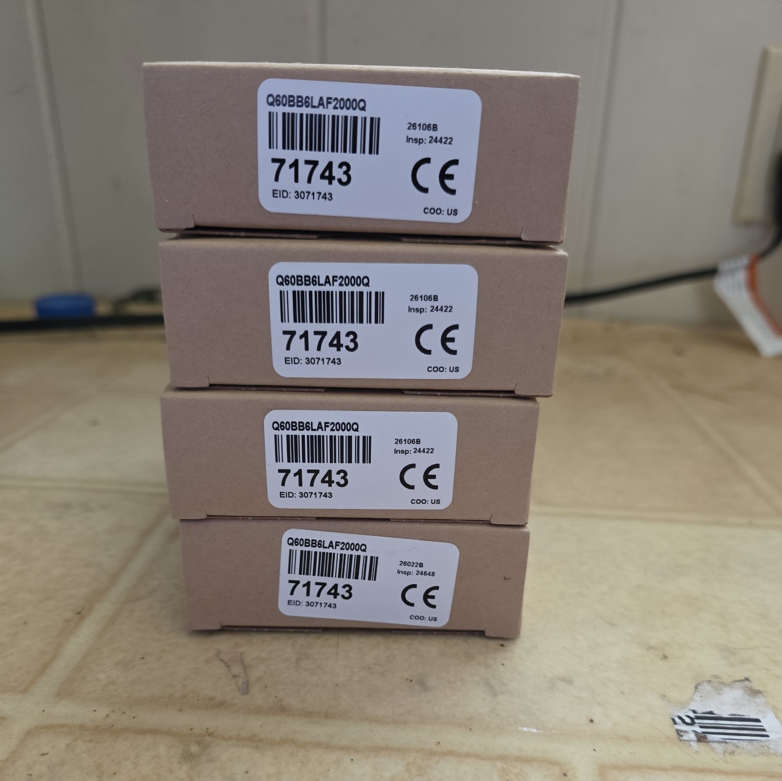 Banner Q60BB6LAF2000Q / 71743 Adjustable Field Laser Sensor