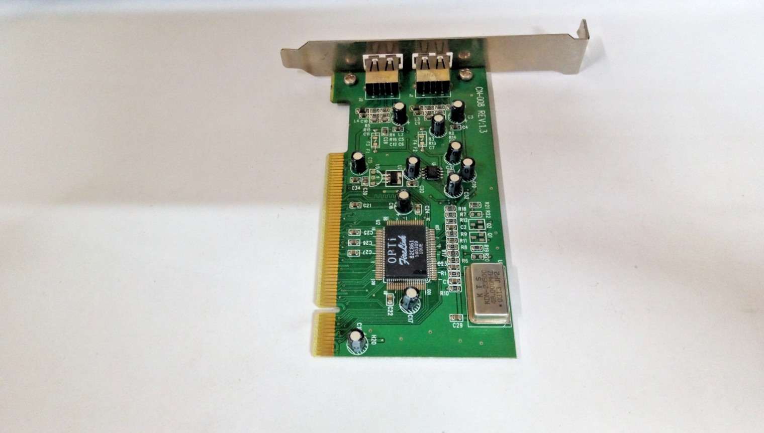 OPTI 82C861 2x External PCI USB Controller Card #GK14021