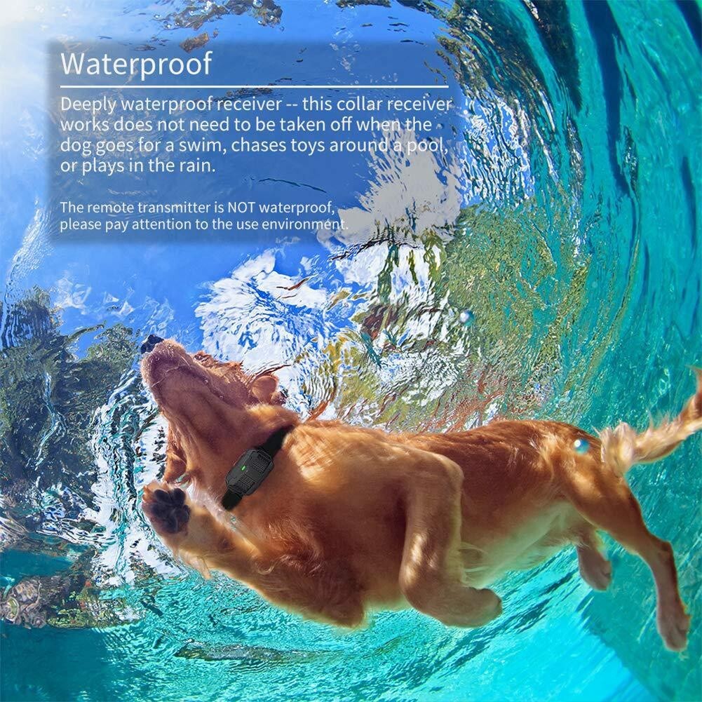 Dog Training Collar Pet Electric Shock Collar Waterproof with Remote For Dogs
