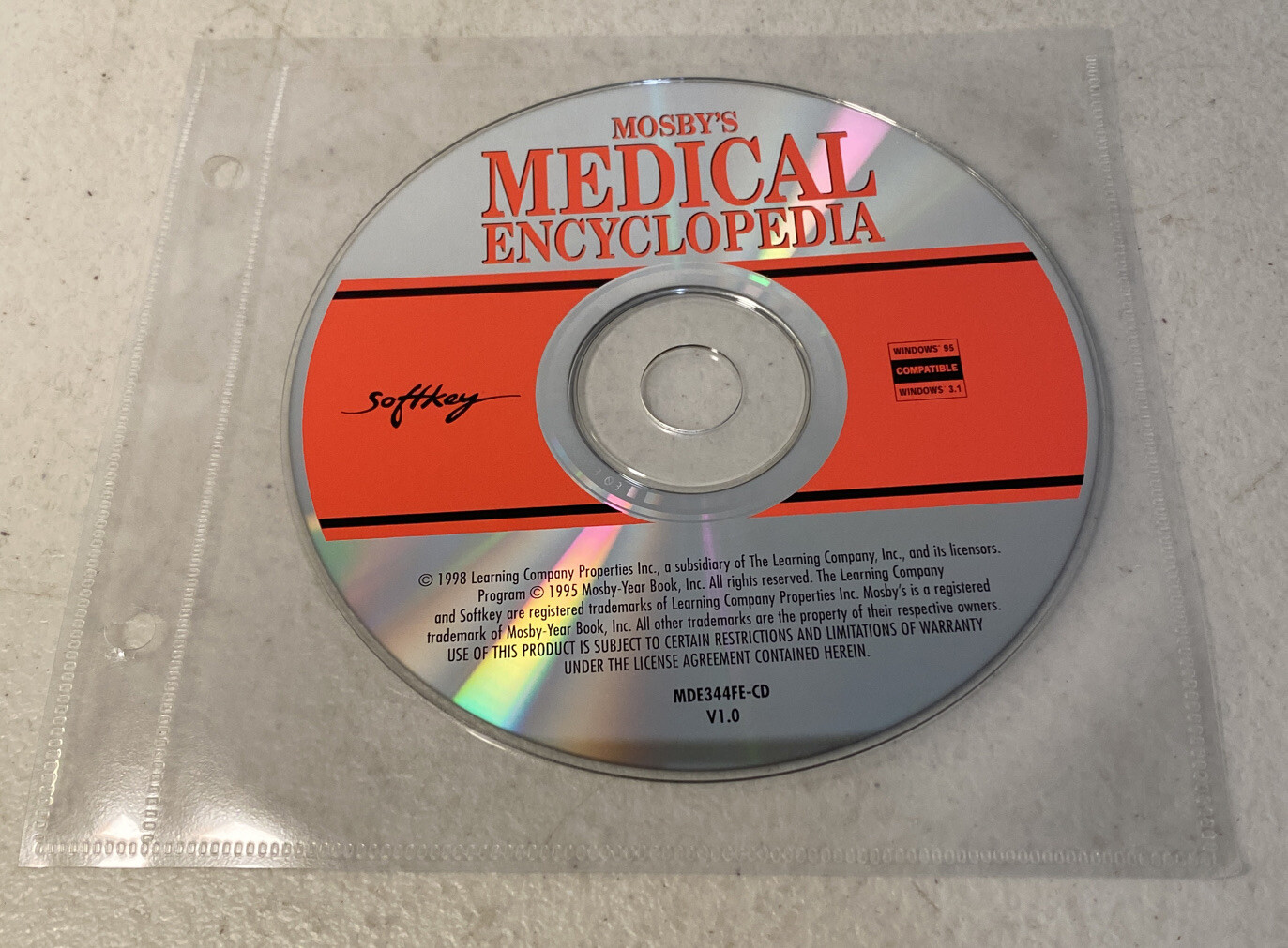 Mosey’s Medical Encyclopedia Search Health Reference For Windows PC V 1.0 1998