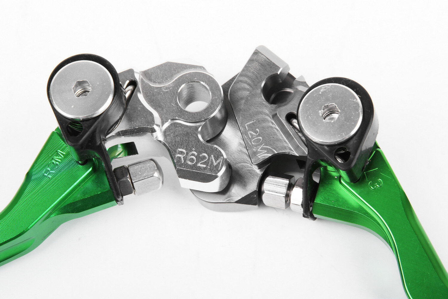 For Kawasaki KX125 2000-2005 Clutch Brake Levers Pivot Green US 2001 2002 2003