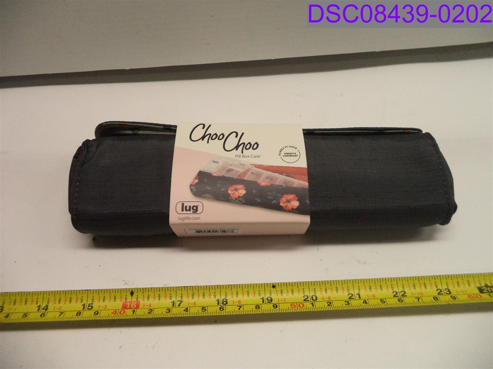 Lug Life Choo Choo Pill Organizer and Case Brushed Gray