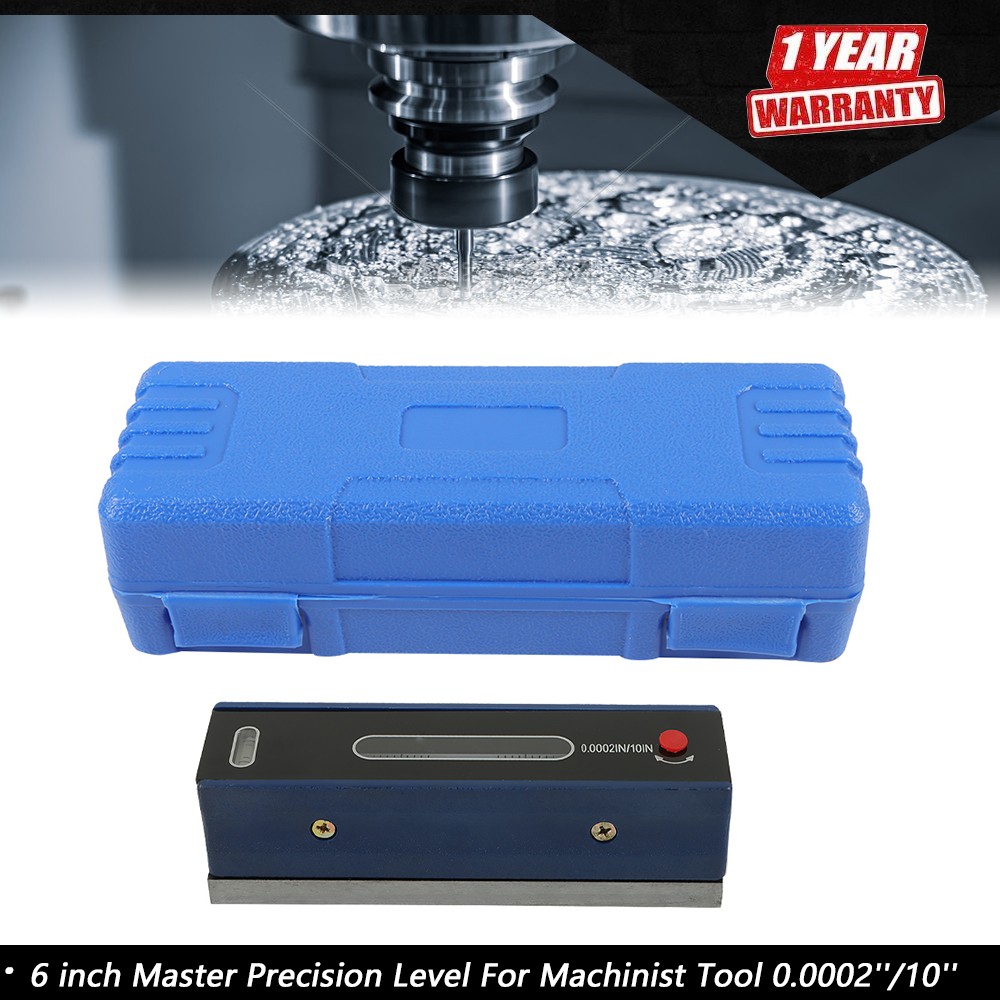 6" Heavy Duty Precision Bar Machinist Level 0.0002''/10' Accuracy 150mm Length
