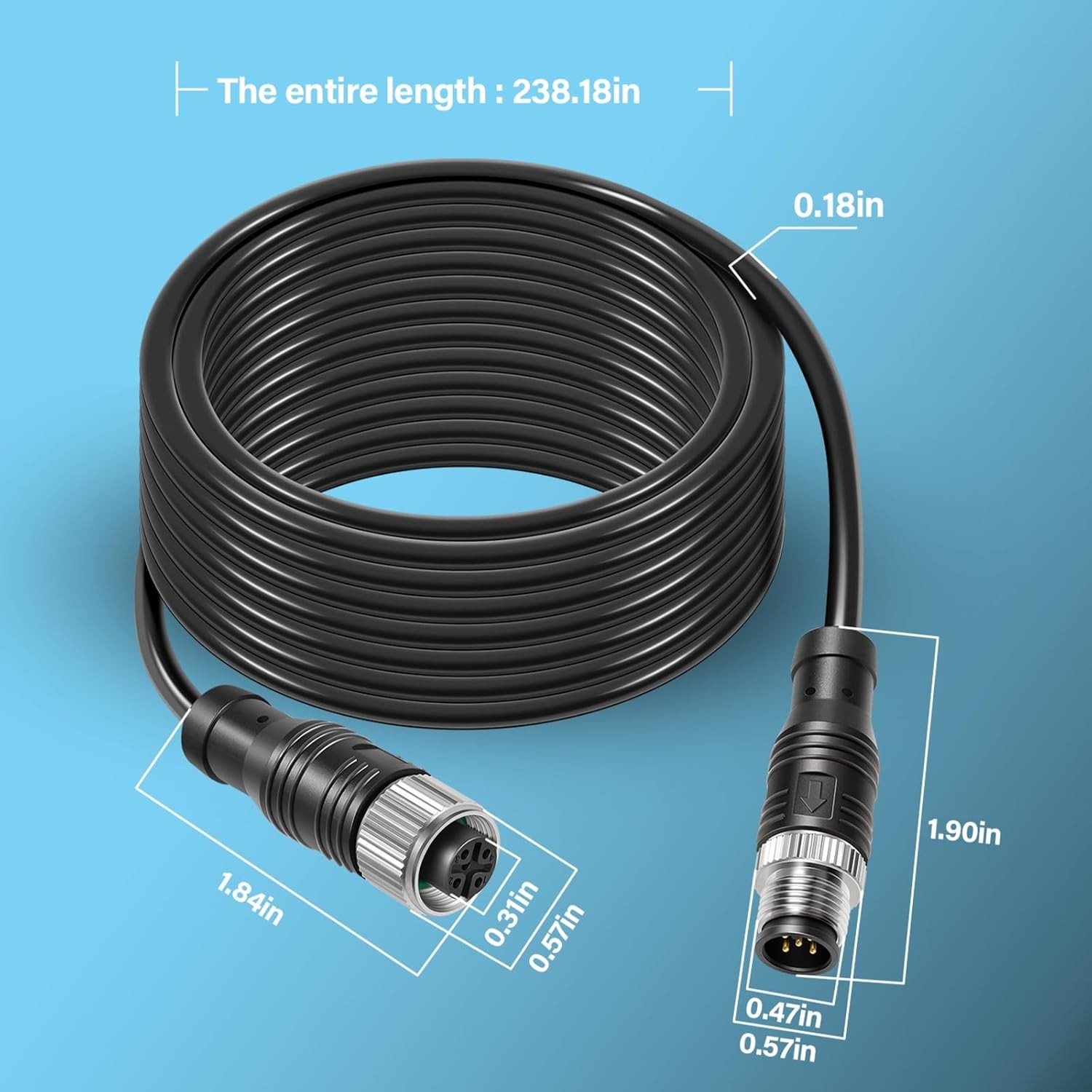 for Lowrance NMEA 2000 (N2K) 6m-Foot Drop Cable Backbone Cable Extension Cable