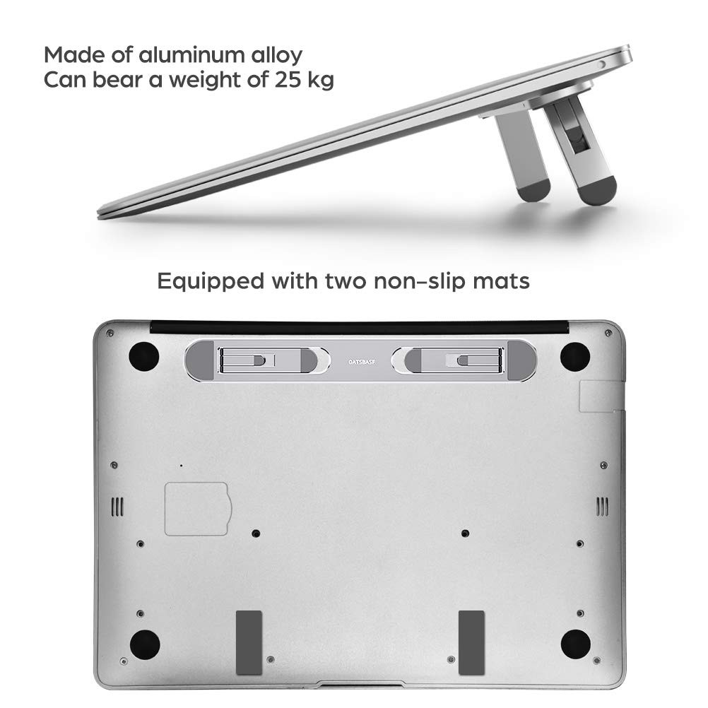 Laptop Stand Desk Cooling Keyboard Riser Ergonomic Elevator Fits 1015.6 Inch