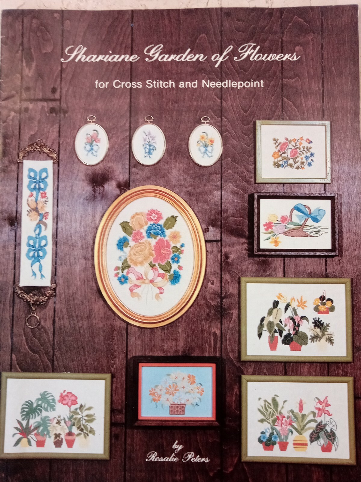 Rosalie Peters Needlepoint Cross Stitch Chart Shariane Floral Bow Botany Bell Pu