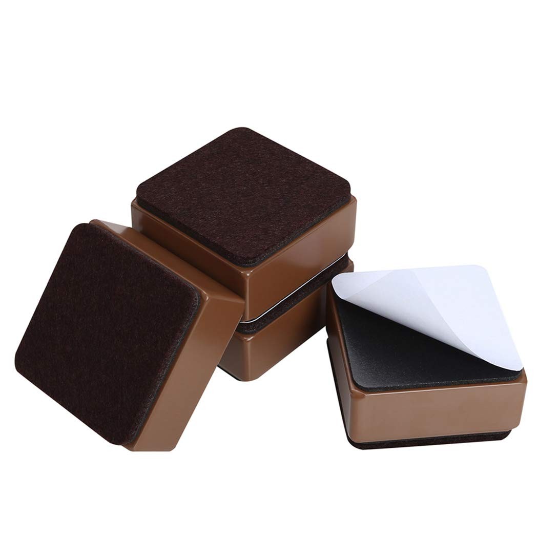 1.2 Inch Bed and Furniture Risers Heavy Duty Square Sofa Tables Couch Chair R...