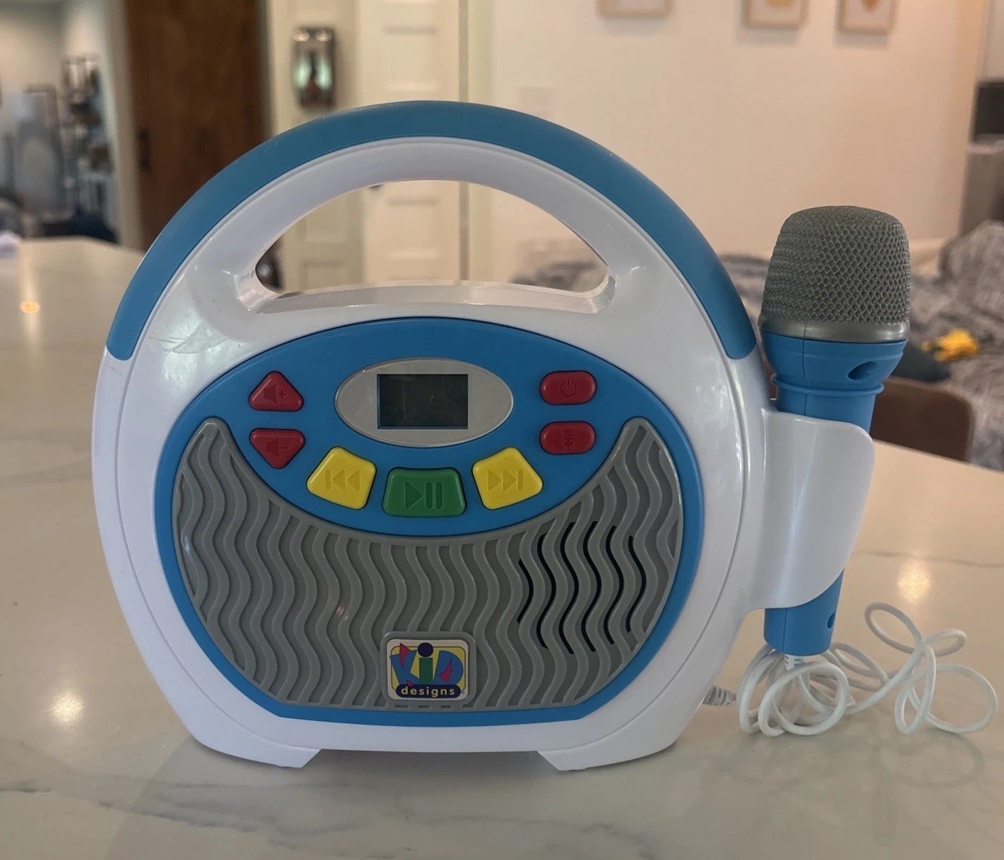 Kids Karaoke Machine & Music Player Microphone & Bluetooth Tested And Works!