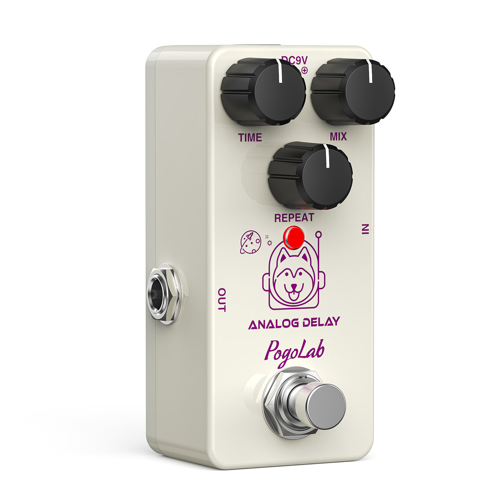 Pogolab Analog Delay Guitar Pedal for Electric Guitar True Bypass DC 9V US