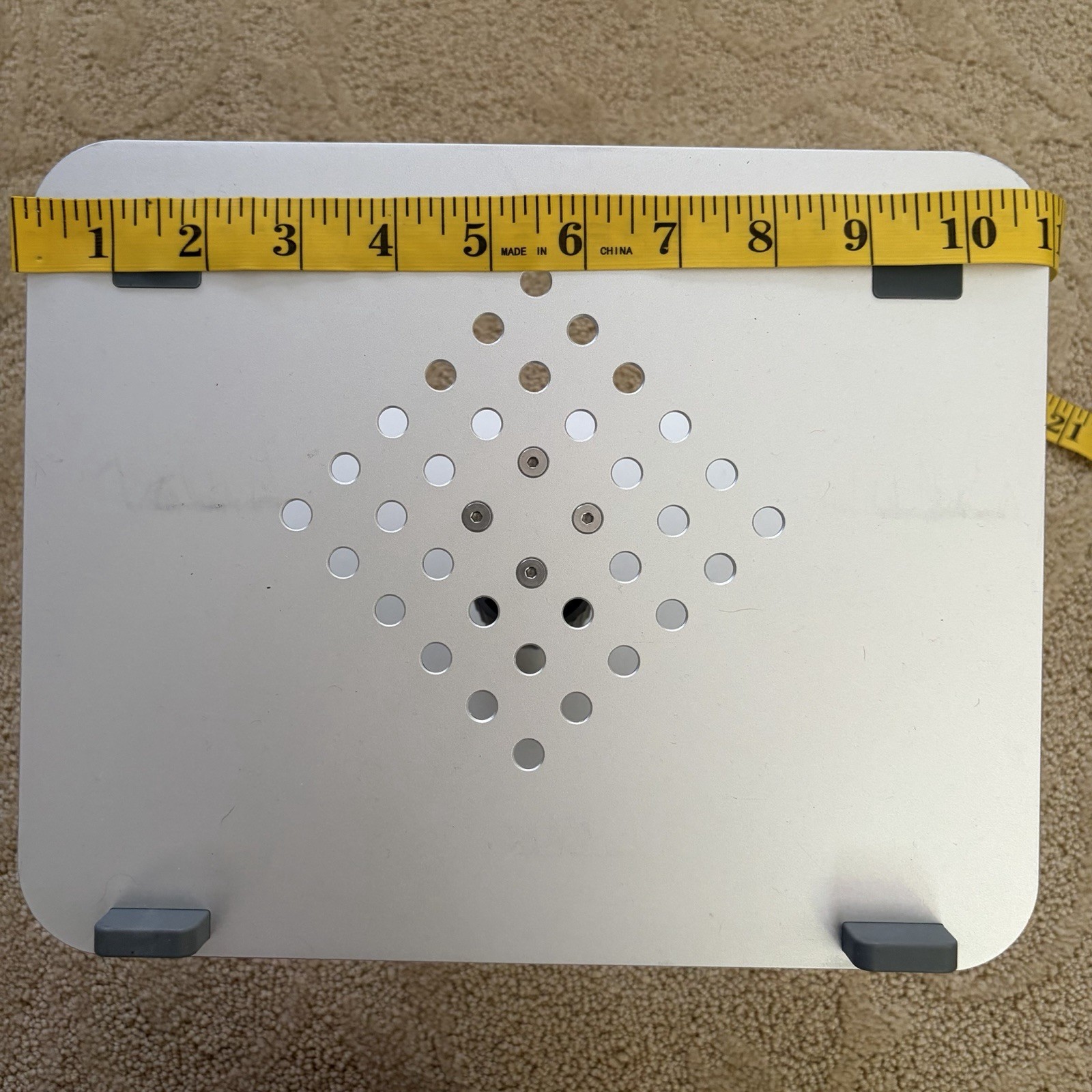 Adjustable Computer Laptop Stand For Desk Silver Finish