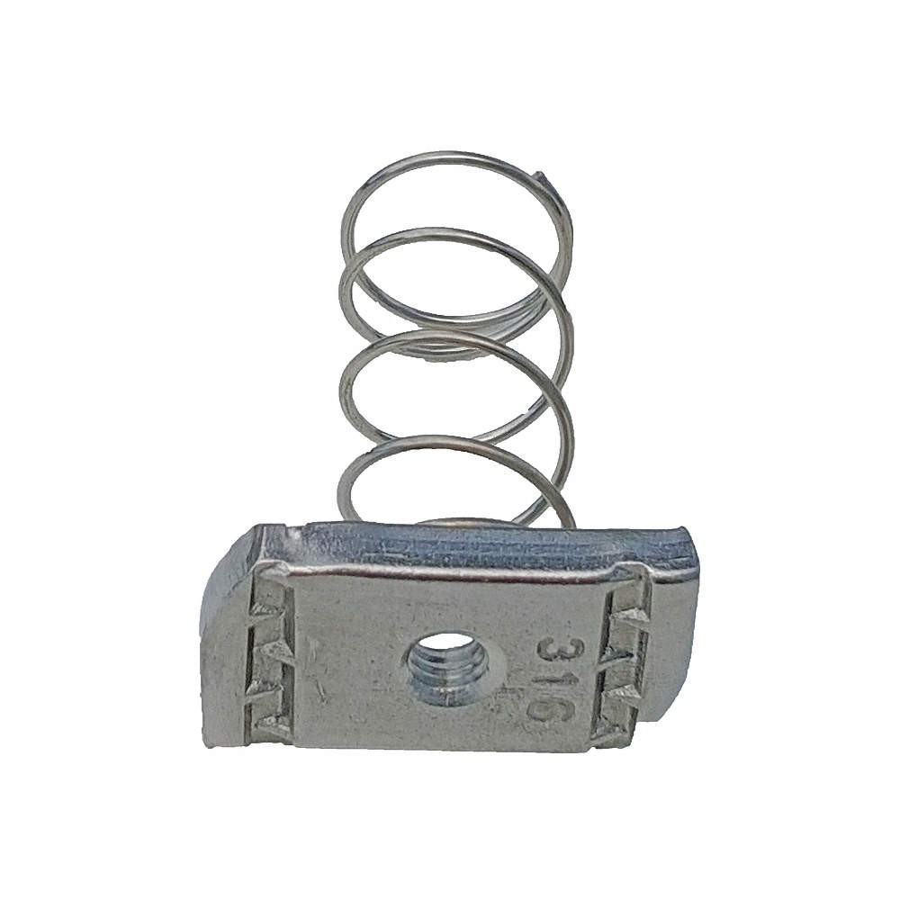 GRAINGER APPROVED V200 1/4S2 Spring Nut,304 SS,Overall W 3/4in,PK25 2HAL7