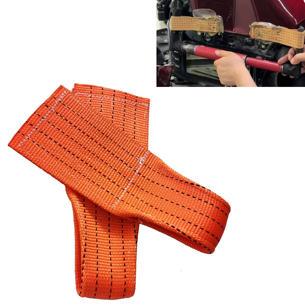2Pcs Soft Nylon Belt For Car Dent Repair Flexible Glue Tabs Tools Car Hail Dent