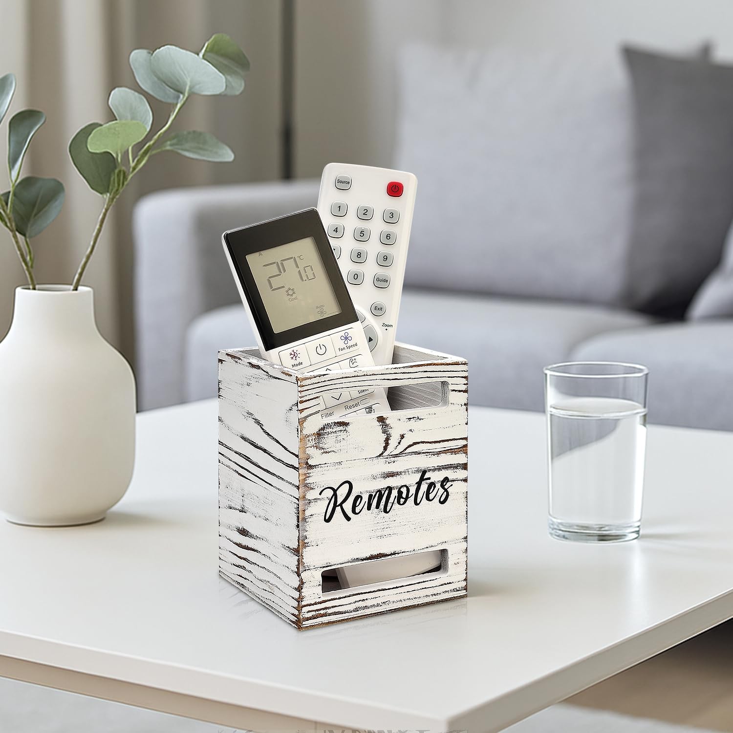 Small Remote Control Holder for Table Bedside Organizer Controller Holder Rem...