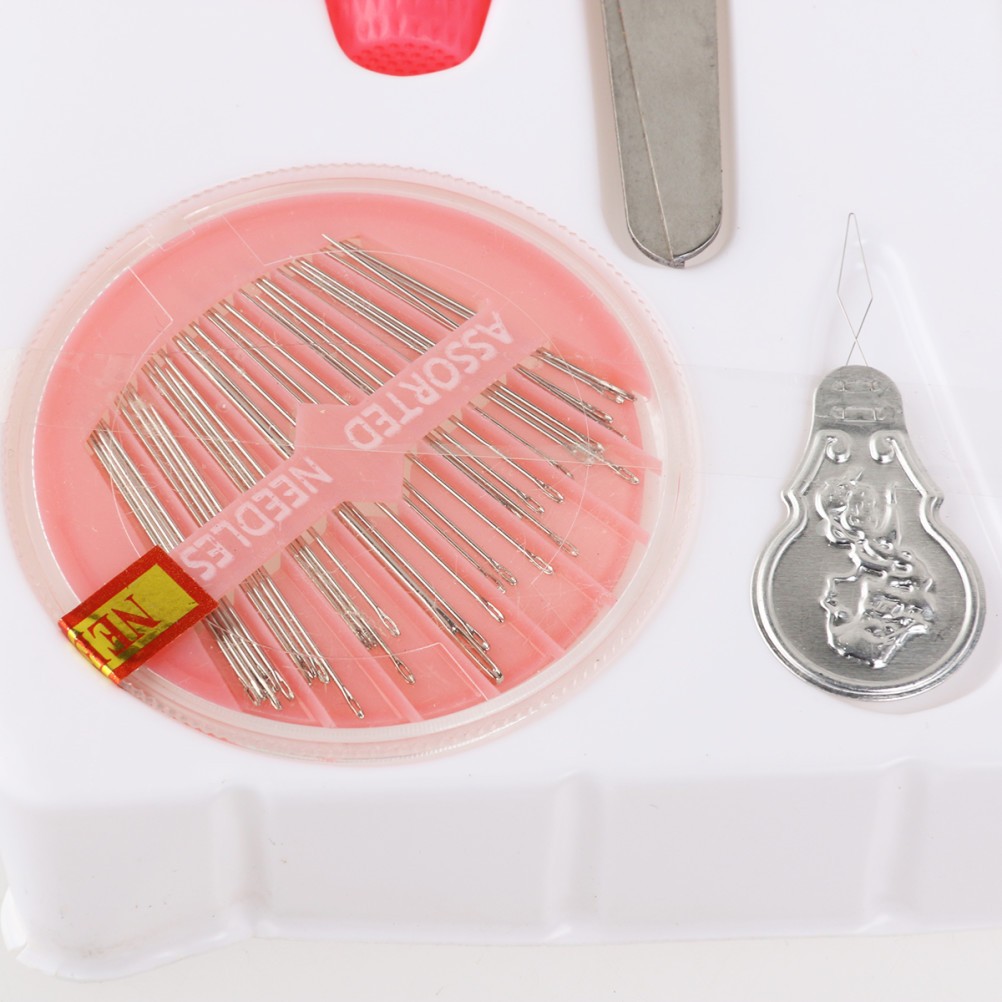 100 -in-1 Beginner Sewing Tools Kit Storage Box Machine Accessory Basic