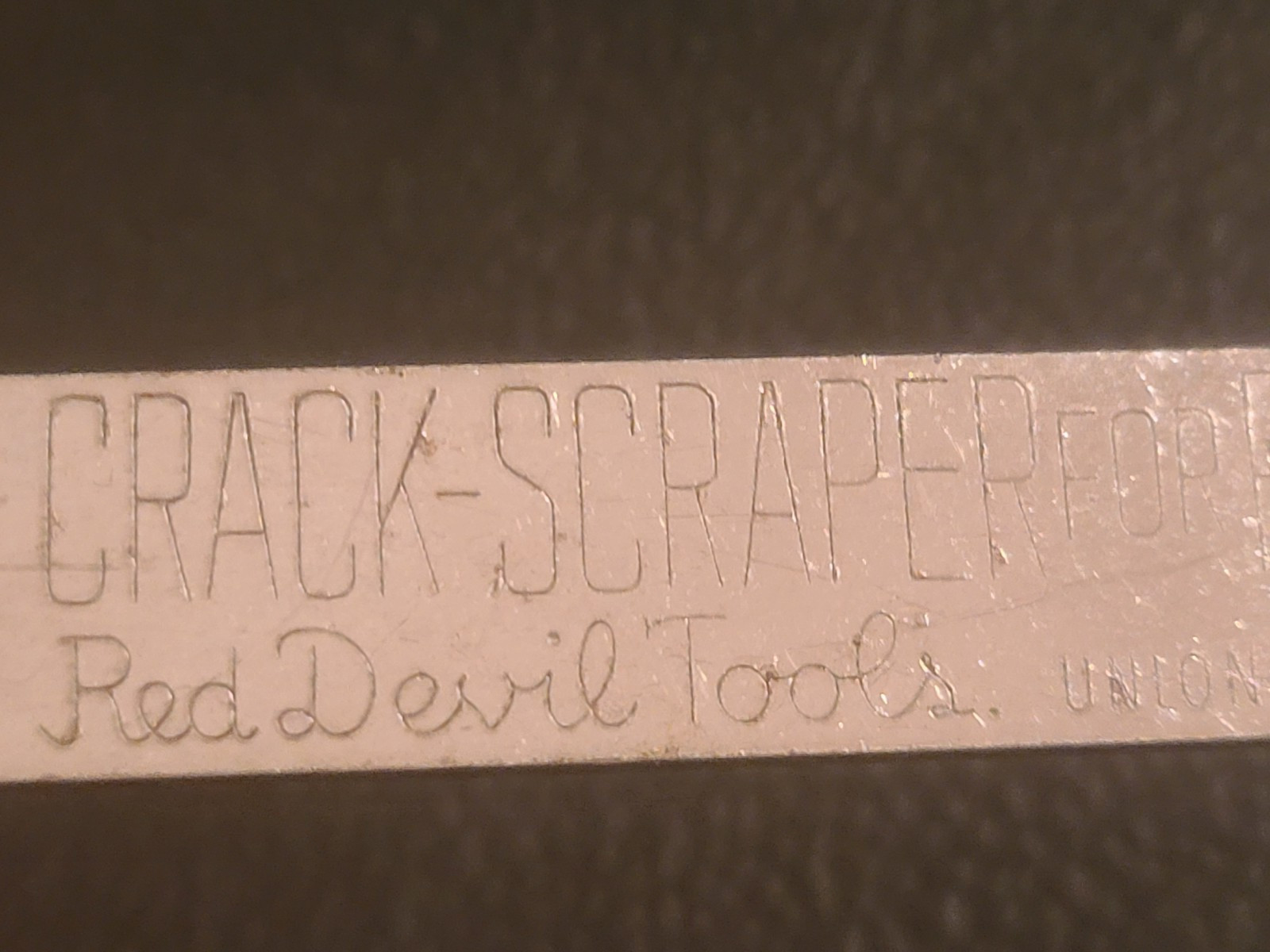 RARE Red Devils Tools Plaster Crack Scraper CCI