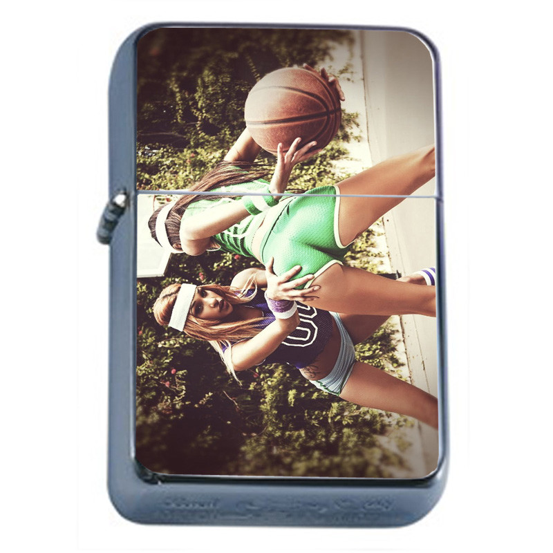 Hot Basketball Babes Rs1 Flip Top Oil Lighter Wind Resistant