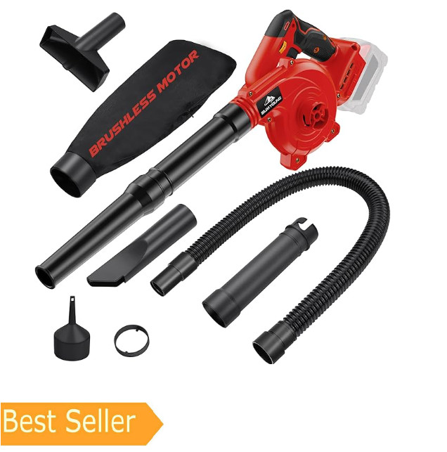 Cordless Leaf Blower for Milwaukee M18 Battery,Electric Jobsite Air Blower