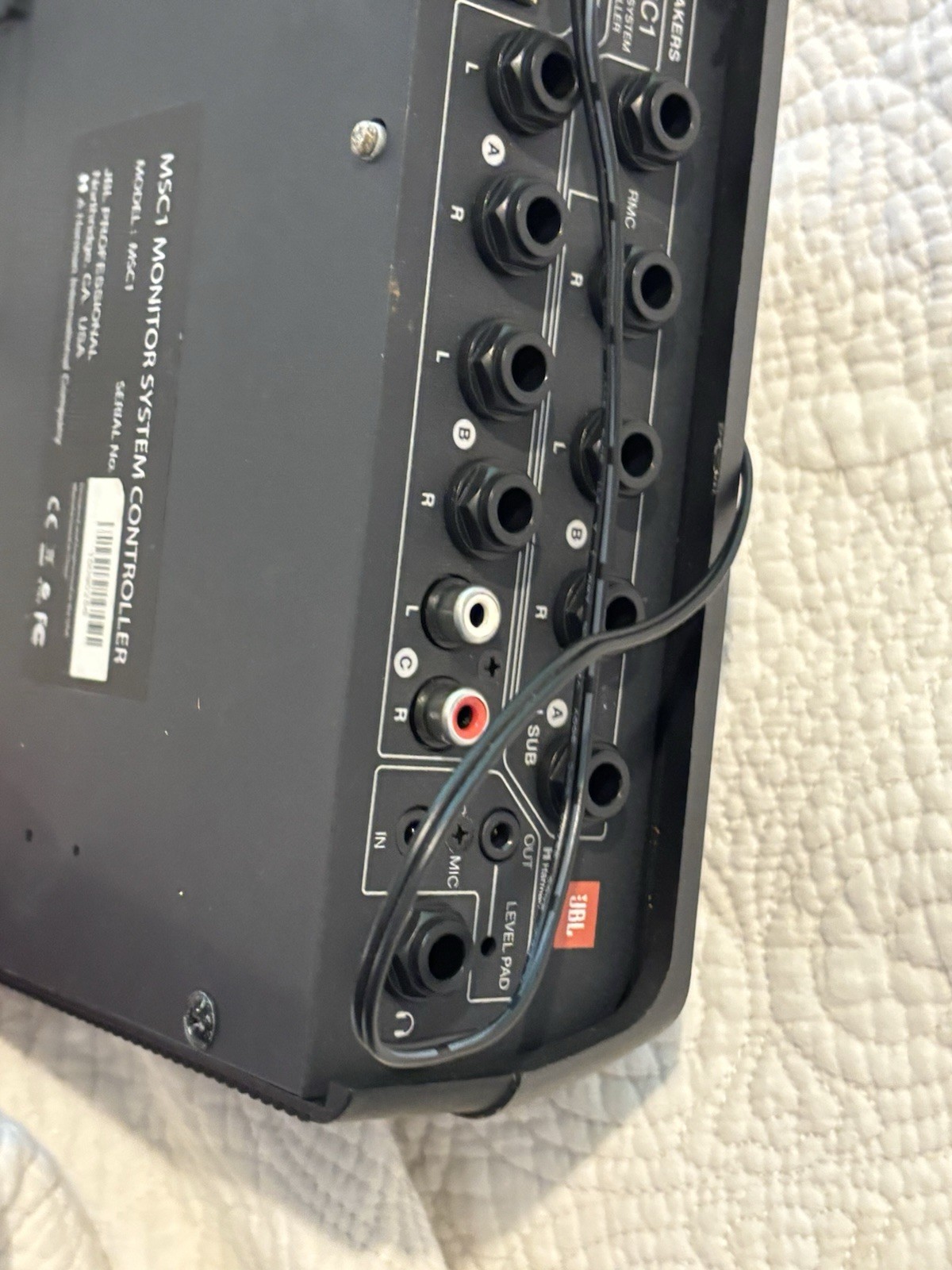 JBL MSC1 studio controller for audio recording monitoring