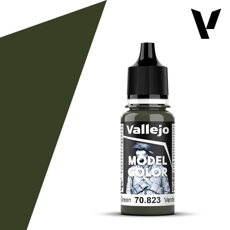 Vallejo Luftwaffe Camouflage Green Model Color 17ml Acrylic Paint 70.823